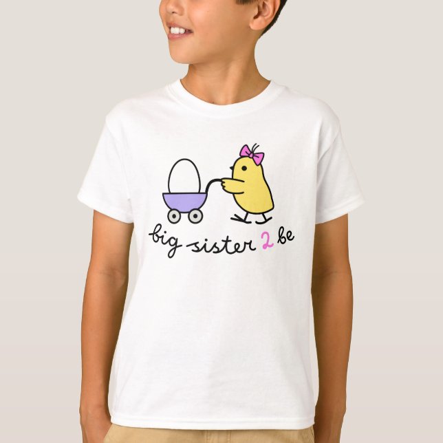 T-shirts Pintinho futuro da irmã mais velha (Frente)