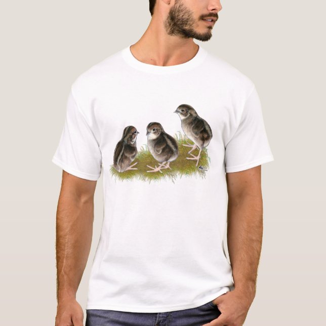 T-shirts Pintos de Codorniz Coturnix (Frente)
