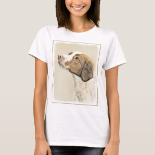 T-shirts Pintura Brittany - Arte Cachorro Original Bonita