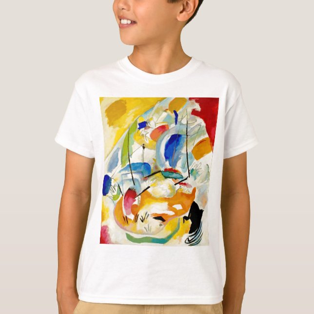 T-shirts Pintura da Batalha do Mar de Kandinsky em 1913 (Frente)