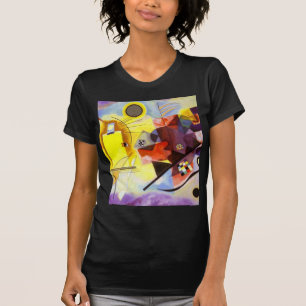 T-shirts Pintura de Abstrato Amarelo Azul Kandinsky