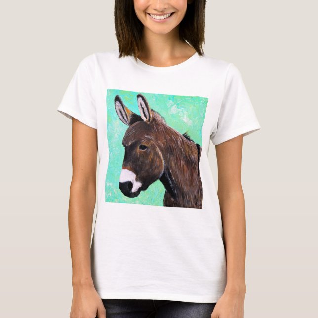 T-shirts Pintura de Donkey (Frente)