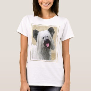 T-shirts Pintura de Skye Terrier - Arte de Cachorro Origina