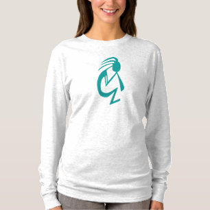 T-shirts Pintura de Teal Kokopelli