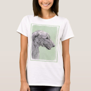 T-shirts Pintura do Irish Wolfhound - Arte Original de Cach