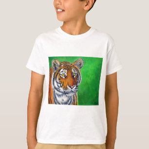 T-shirts Pintura do tigre