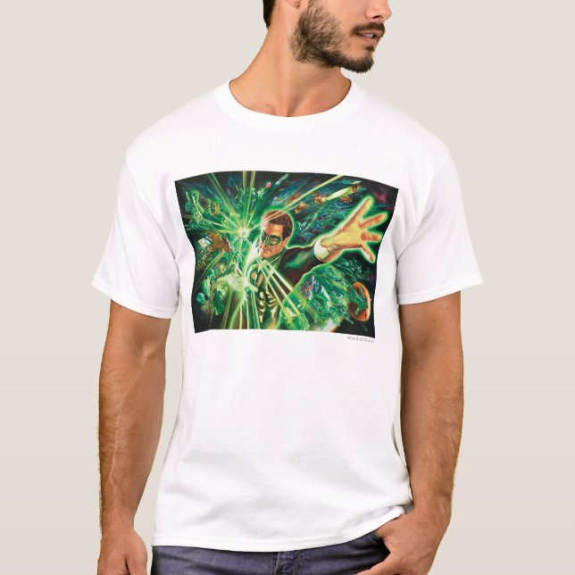 T-shirts Pintura em Lanterna Verde (Frente)