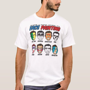 T-shirts Pintura na face