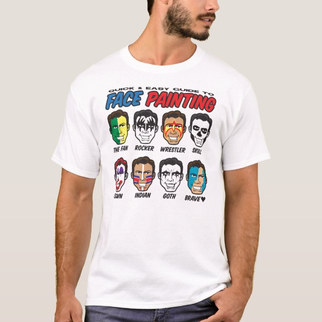 T-shirts Pintura na face (Frente)