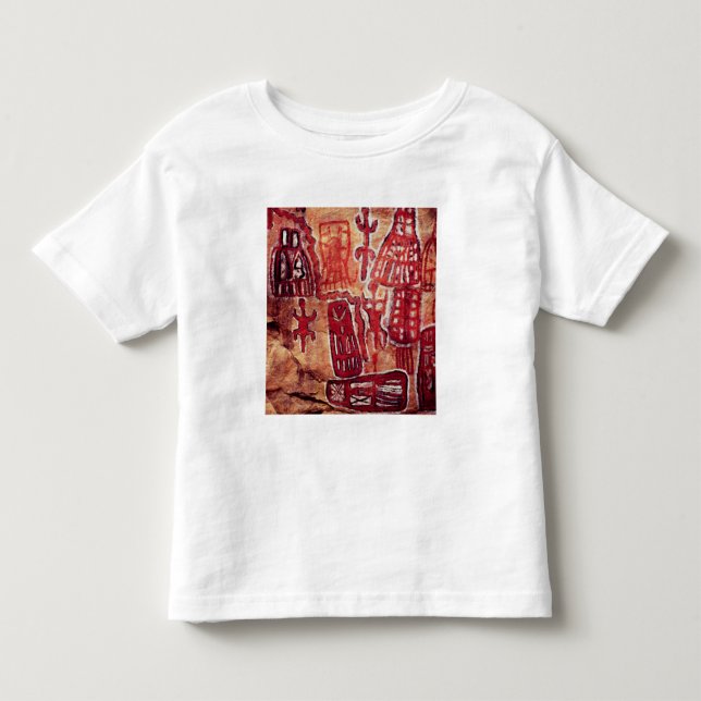 T-shirts Pintura pré-histórica da rocha (Frente)