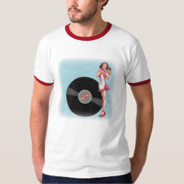 T-shirts Pinup Vinyl Girl Retro Chic