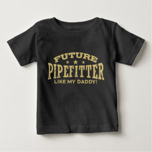 T-shirts Pipefitter futuro gosta de meu pai