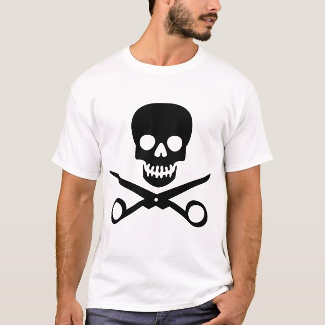 T-shirts Pirata 3 da loja de beleza (Frente)