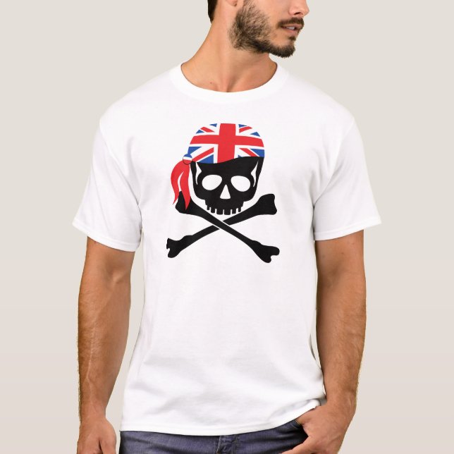 T-shirts Pirata Britânica (Frente)