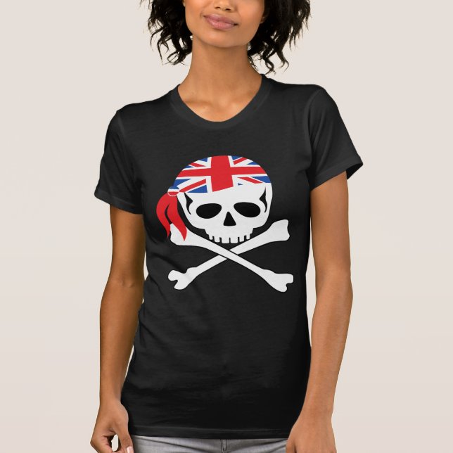 T-shirts Pirata britânico (Frente)