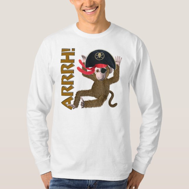 T-shirts Pirata do macaco (Frente)