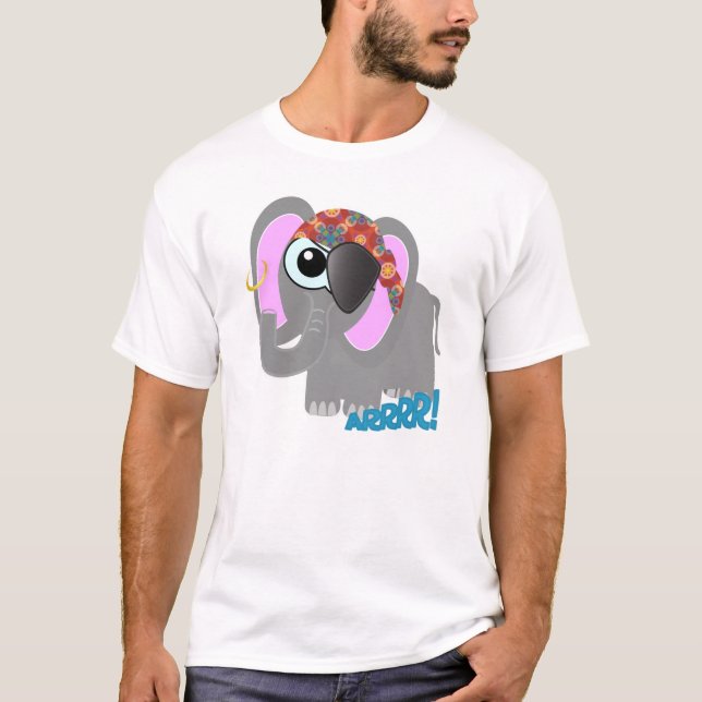 T-shirts Pirata-Elefante Cute Goofkins (Frente)