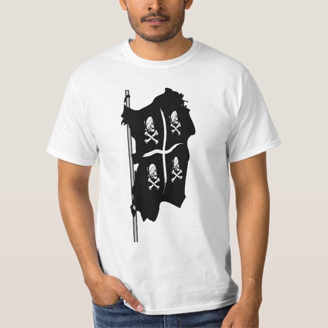 T-shirts Piratas da Sardenha 4 Mori - Bandiera Pirati Sarde (Frente)