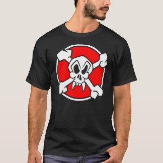 T-shirts Piratas do frontal completo da pérola vermelha