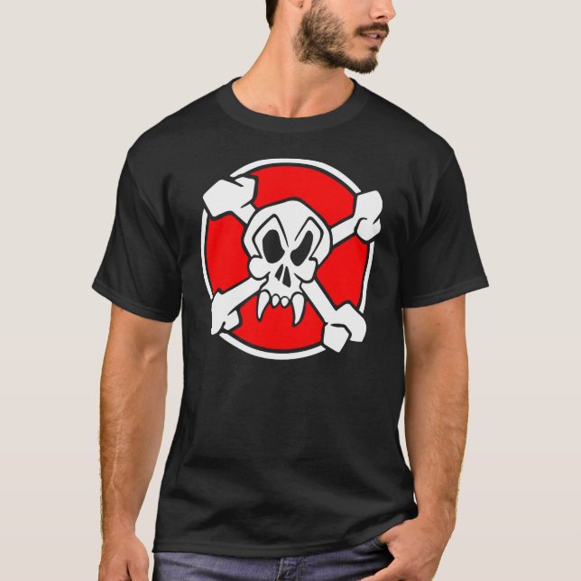 T-shirts Piratas do frontal completo da pérola vermelha (Frente)