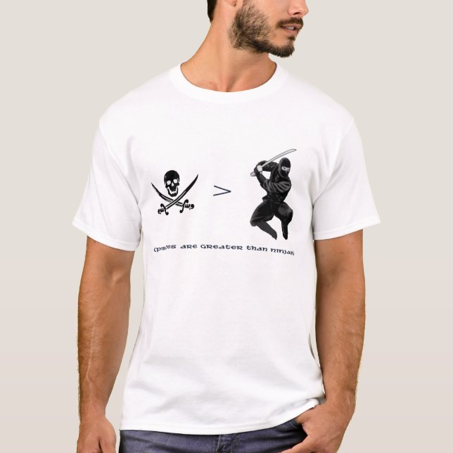 T-shirts piratas-ninjas (Frente)