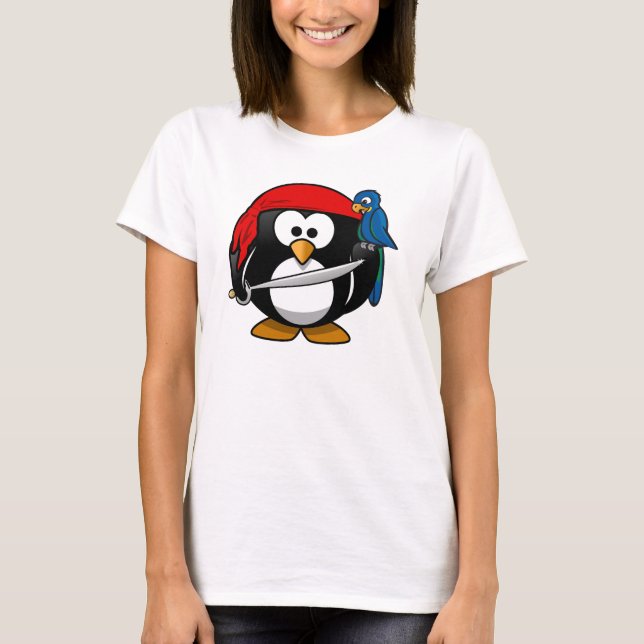 T-shirts Pirate Penguin (Frente)