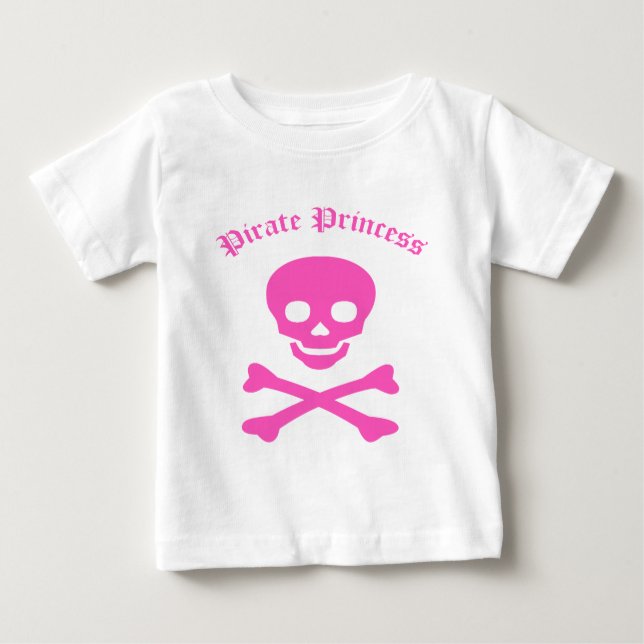 T-shirts Pirate Princess Crossbones (Frente)