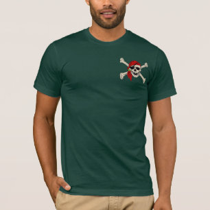 T-shirts Pirate Skull Red Bandana