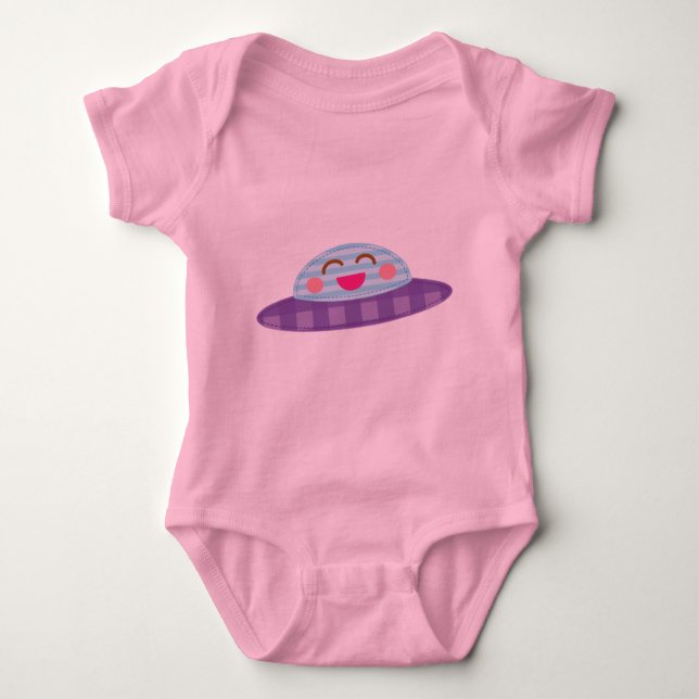 T-shirts Pires de vôo Kawaii da nave espacial (Frente)