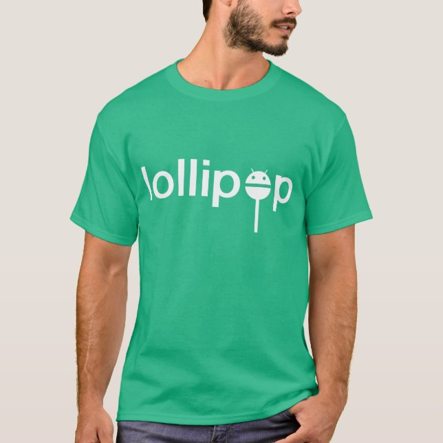 T-shirts Pirulito oficial do Android (Frente)