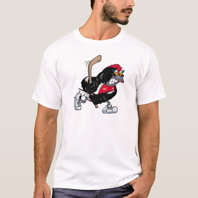 T-shirts Pisco de peito vermelho (Frente)