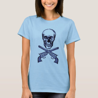 T-shirts pistolas do crânio n