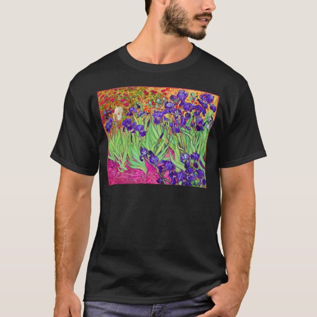 T-shirts PixDezines van gogh iris/rua. réplica (Frente)