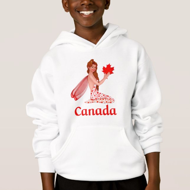 T-shirts Pixie canadense com Folha de Maple (Frente)