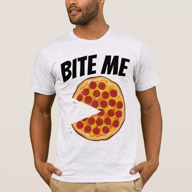 T-Shirts PIZZA DE HOMENS OFFENSIVAS (Frente)