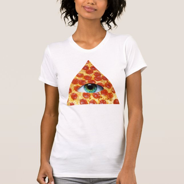 T-shirts Pizza de Illuminati (Frente)