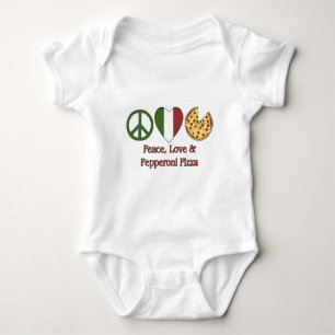 T-shirts Pizza de Paz, Amor e Pepperoni