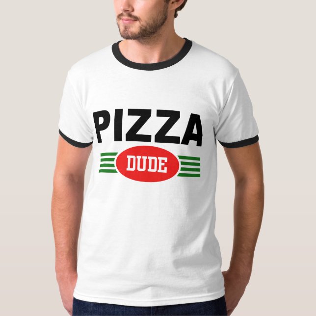 T-shirts Pizza Dude (Frente)