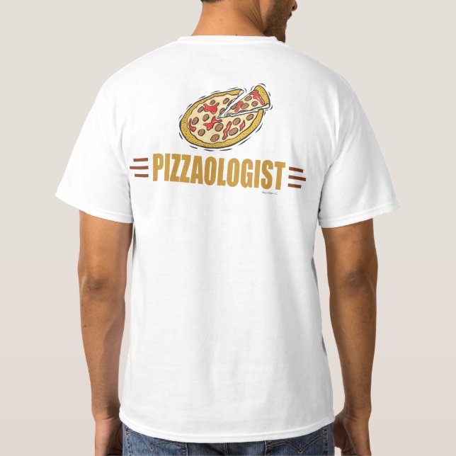 T-shirts Pizza Engraçada (Verso)