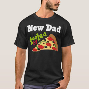 T-shirts Pizza (engraçada) do novo papai