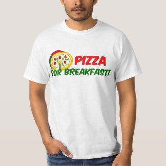 T-shirts Pizza para o pequeno almoço!