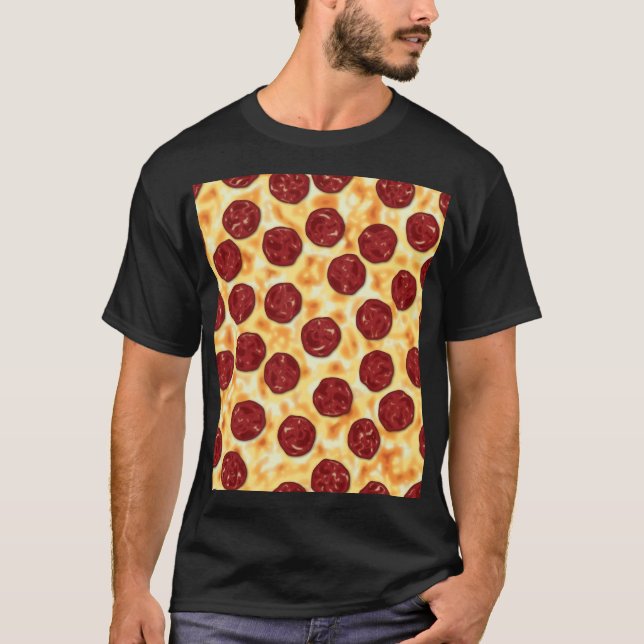 T-shirts Pizza Pepperoni (Frente)
