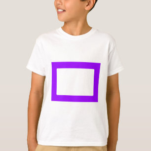 T-shirts Placa 7X5 com Dentro redondo que contém transp rox