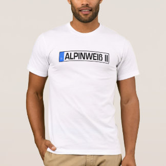 T-shirts Placa alpina do euro do branco II