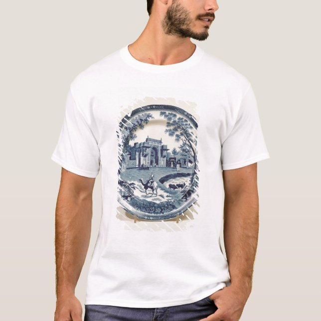 T-shirts Placa azul e branca de Spode, c.1815 (Frente)