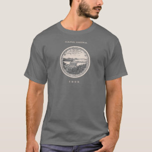 T-shirts Placa da represa de Tygart de Carr China