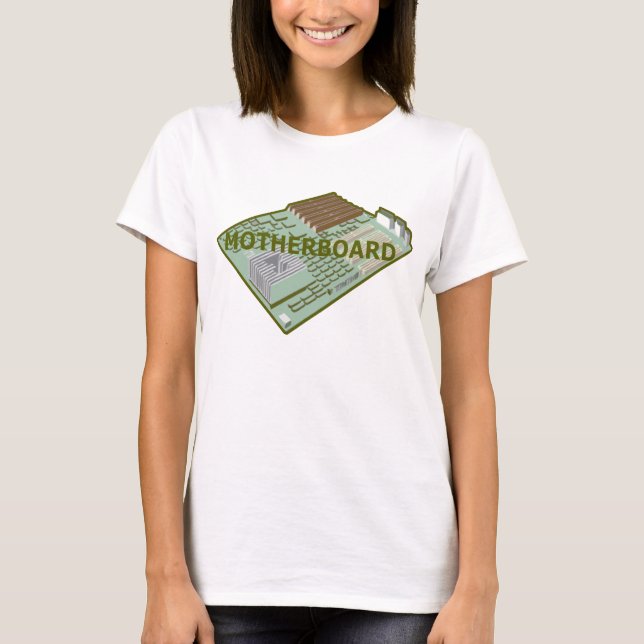 T-SHIRTS PLACA-MÃE DO COMPUTADOR (Frente)