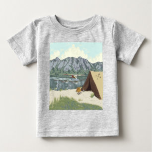 T-shirts Planador E Viagem De Pesca Do Alaska Bush