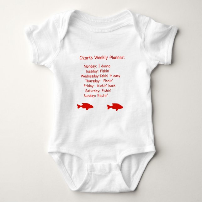 T-shirts Planejador semanal de Ozarks (Frente)