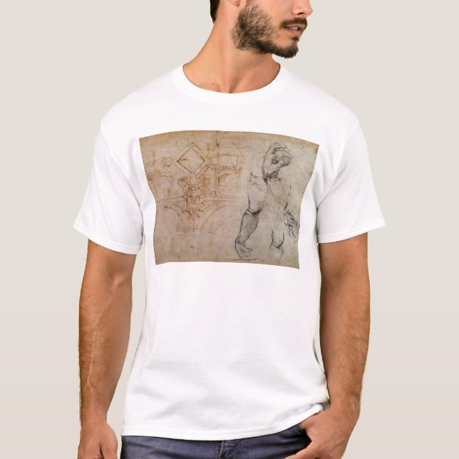 T-shirts Planeje para o teto da capela de Sistine, c.1508 (Frente)